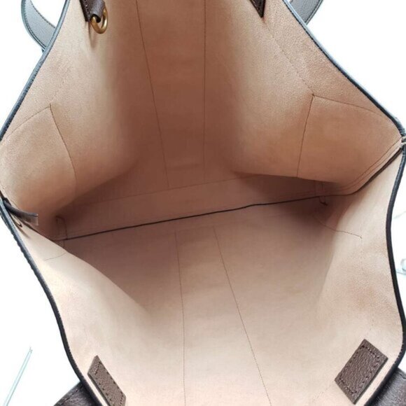 GUCCI Ophidia Brown Canvas Shoulder Bag 735-070624 - Picture 13 of 15